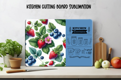 Kitchen conversion chart cutting board | Strawberry board Product Image 1