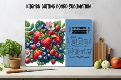 Kitchen conversion chart cutting board | Strawberry board Product Image 1