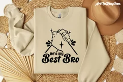 He's my bast bro, Best friend svg Product Image 5