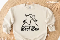 He's my bast bro, Best friend svg Product Image 6
