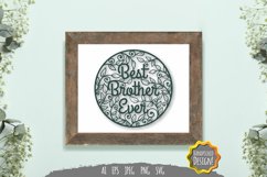 Best Brother Ever Papercut SVG Product Image 1