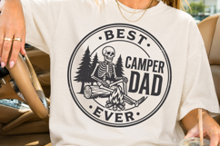 Best Camper Dad Ever SVG, Funny Camping Skeleton Product Image 2