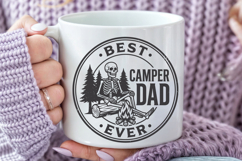 Best Camper Dad Ever SVG, Funny Camping Skeleton Product Image 5