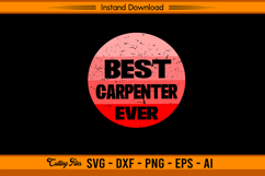 Best Carpenter Ever Vintage Sunset SVG Product Image 1