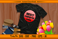 Best Carpenter Ever Vintage Sunset SVG Product Image 2