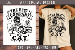 Best Company Is Cat SVG PNG Antisocial design