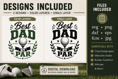 Best Dad By Par SVG File, Golf Dad SVG, Father’s Day Digital Product Image 4