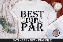 Best Dad by Par - Golf SVG Design Product Image 1
