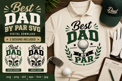Best Dad By Par SVG File, Golf Dad SVG, Father’s Day Digital Product Image 1