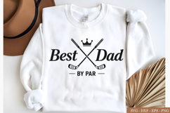 Best Dad By Par PNG, Sublimation File, Golf Shirt Graphic Product Image 1