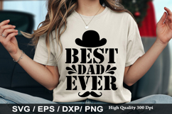 Best Dad Ever - Funny Dad SVG Design Product Image 1