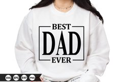 Best dad ever SVG - Father&#039;s Day SVG Design Product Image 1