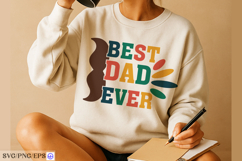 Best Dad Ever Father's Day SVG PNG T-shirt Design Product Image 3