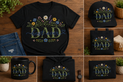 Best Dad Ever Floral PNG Design Fathers Day Celebrate