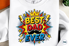 Best Dad Ever Pop Art Dad Father's Day Product Image 1