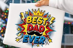 Best Dad Ever Pop Art Dad Father's Day Product Image 4