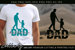 Fathers Day SVG for Cricut Papa Daddy Dad T-shirt Mug Design Product Image 2