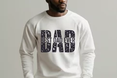 Best Dad Ever Svg - Dad Svg - Father's Day Svg - Cut Files Product Image 5