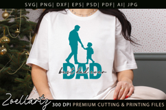 Fathers Day SVG for Cricut Papa Daddy Dad T-shirt Mug Design Product Image 1