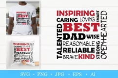 Father's day svg, Best dad Word art, Happy Fathers Day SVG, Fathers day mug printable, Best dad ever SVG, design for dad, dad cut file, best dad mug printable, Fathers day shirt, positive quote for dad