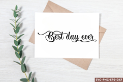Best day ever SVG, Wedding Sign SVG Design Product Image 1