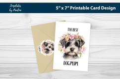 Schnauzer Best Dog Mom Sticker