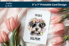 Schnauzer Best Dog Mom Sticker