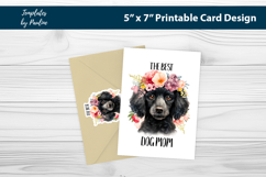 Poodle Best Dog Mom Sticker