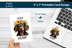 Dachshund Best Dog Mom Sticker