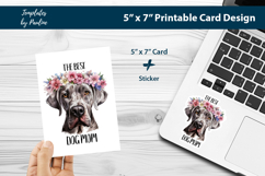 Great Dane Best Dog Mom Sticker