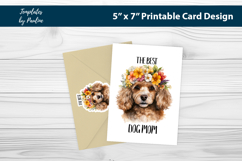 Poodle Best Dog Mom Sticker