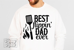 Best Flippin Dad Ever SVG - Fathers Day PNG - Dad Quote BBQ Product Image 5