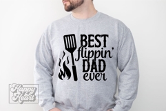Best Flippin Dad Ever SVG - Fathers Day PNG - Dad Quote BBQ Product Image 2