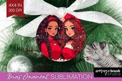 Valentine Girl Ornament PNG - BFF PNG Sublimation Product Image 1