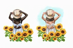 Best Friends Girl Clipart African American European Woman Product Image 2
