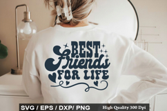 Best friends for life SVG - Retro Father's Day Design Product Image 1