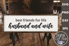 Farmhouse Friends Sign Svg, Best Friends For Life Marriage Product Image 1