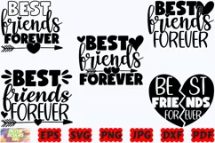 Best Friends Forever SVG | Best Friends SVG | Friendship SVG Product Image 3
