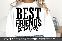 Best Friends Forever - Best Friend SVG Design Product Image 1