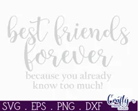 Farmhouse Home Round Sign Svg, Best Friends Forever Product Image 2