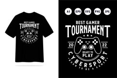 Best gamer tournament cybersport tshirt design Product Image 2