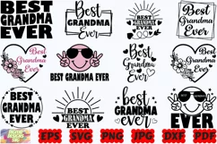 Best Grandma Ever SVG | Best Grandma SVG | Grandma SVG | PNG Product Image 2