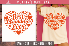 Best Grandma Ever Heart SVG Mothers Day print