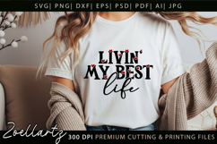 Blessed Life Inspirational Quote SVG Motivational Life Quote Product Image 2