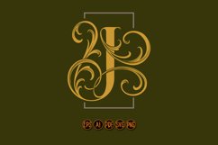 Regal vintage letter J monogram logo elegance Product Image 2