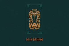 Classic label elegant floral ornaments SVG Product Image 1