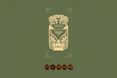 Luxury vintage label floral ornaments SVG Product Image 2