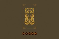 Classic elegant badge flourish ornaments SVG Product Image 1
