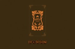 Vintage label elegant floral ornaments illustration Product Image 1