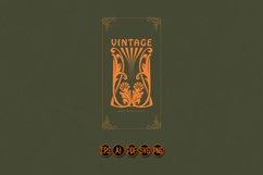 Vintage label elegant floral elements Product Image 1